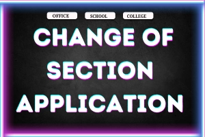 How to Write an Application for Change of Section