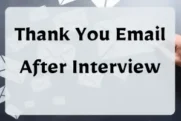 Thank You Email After Interview-Free Templates
